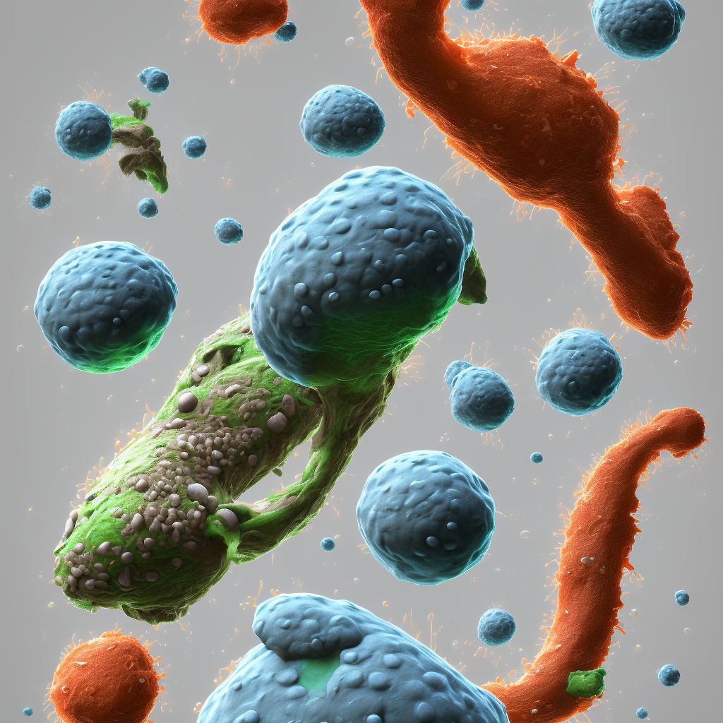 Salmonella osteomyelitis digital illustration