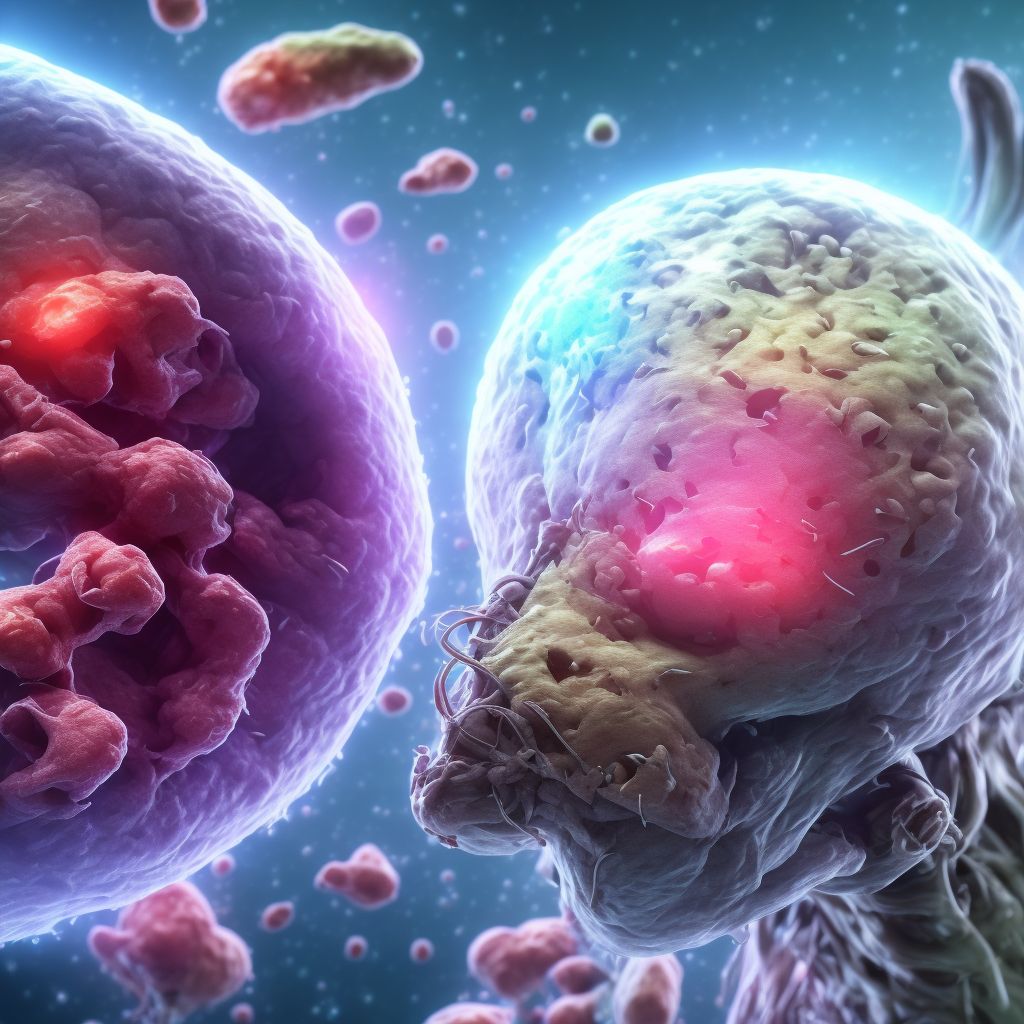 Salmonella pyelonephritis digital illustration