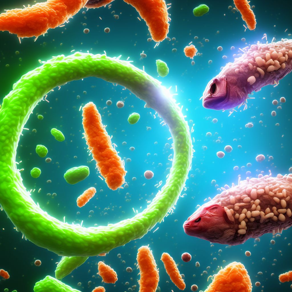 Other specified salmonella infections digital illustration
