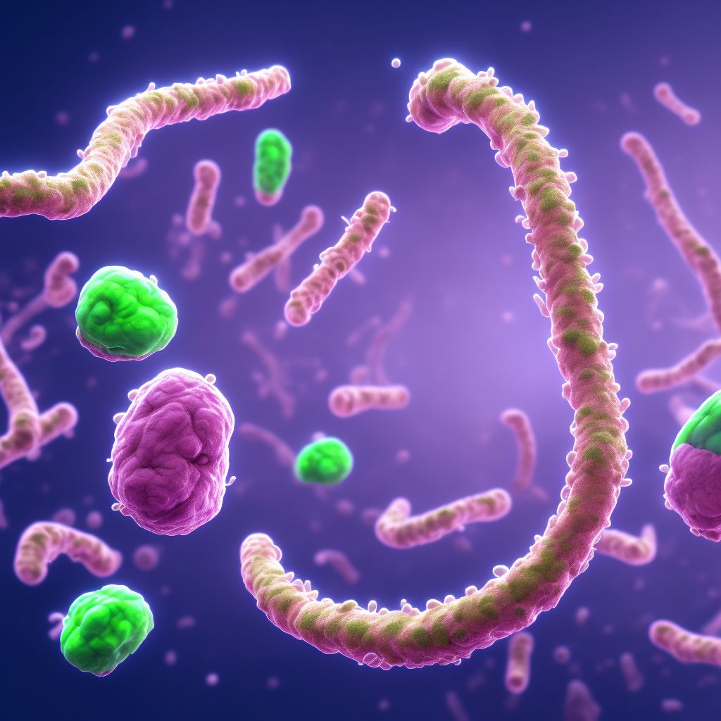 Shigellosis due to Shigella flexneri digital illustration
