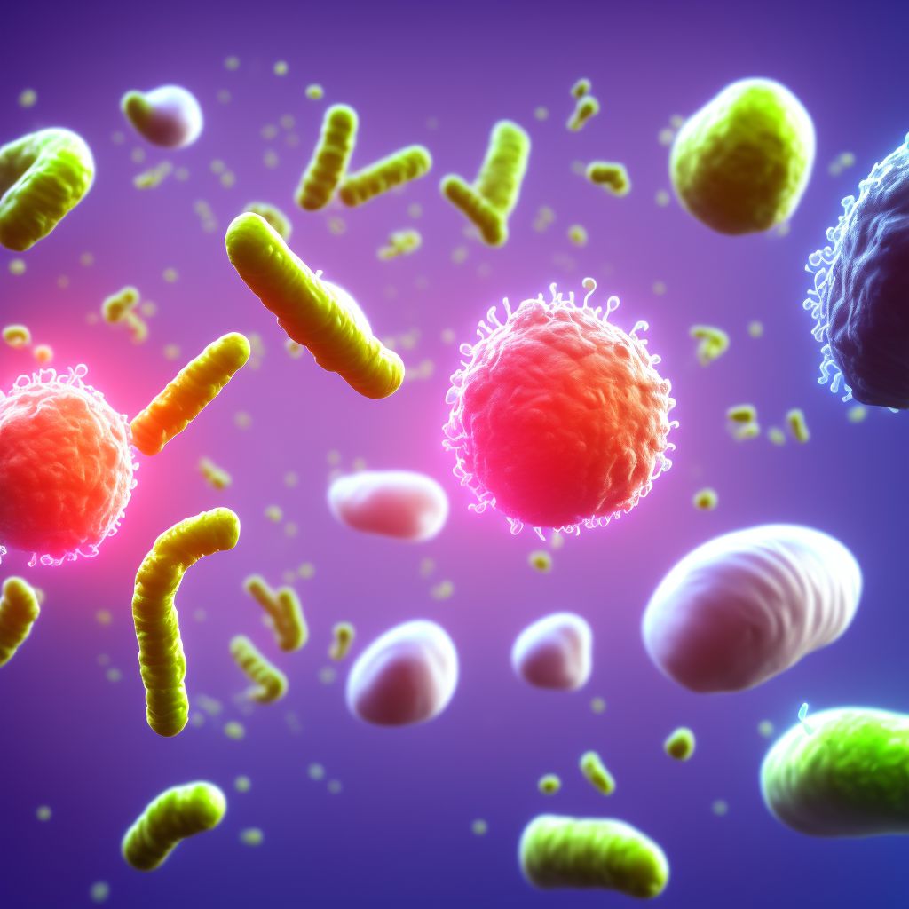 Shigellosis due to Shigella sonnei digital illustration