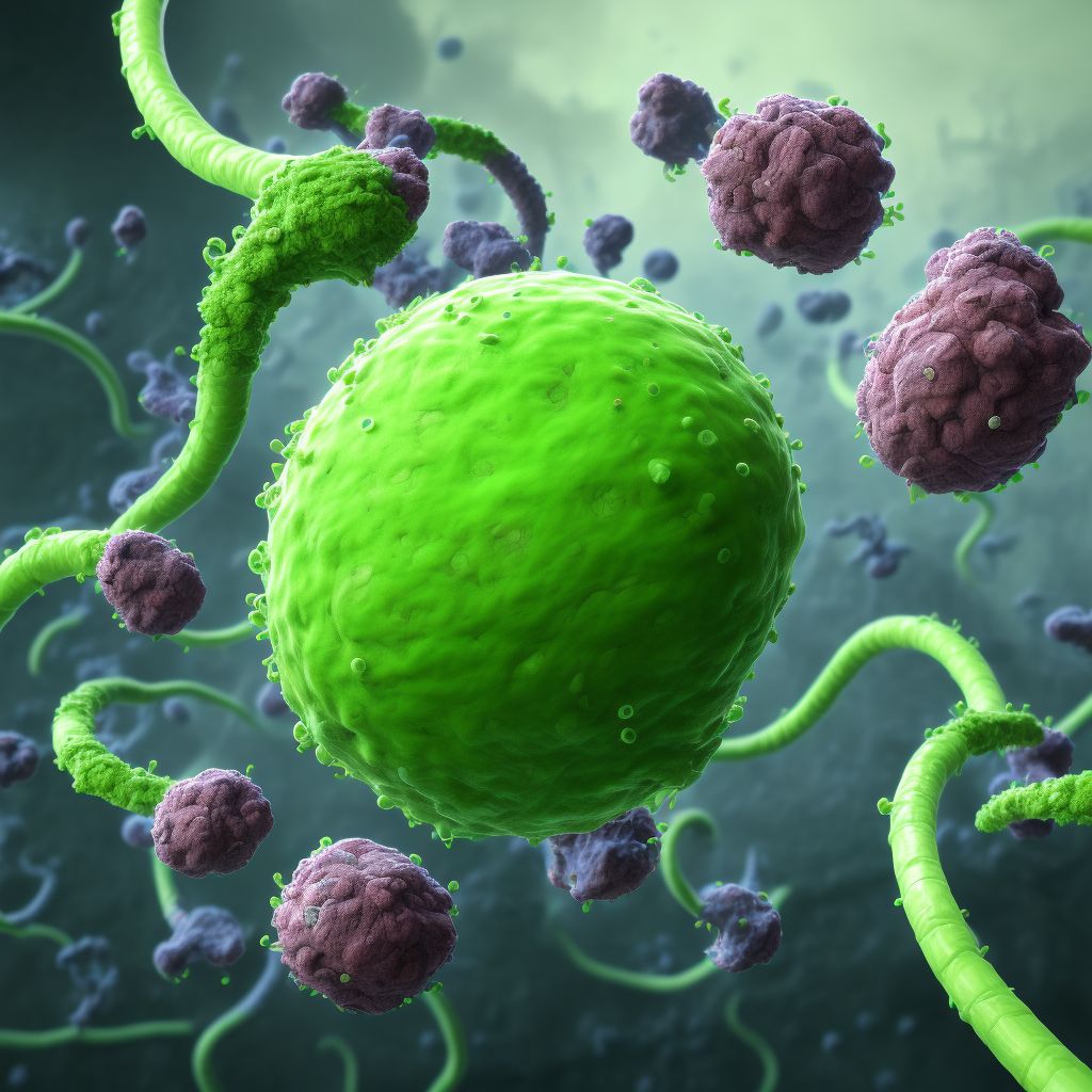 Enterohemorrhagic Escherichia coli infection digital illustration