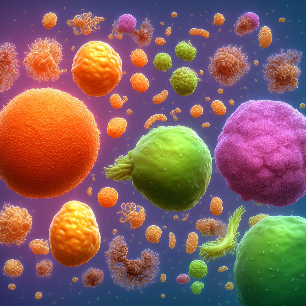 Foodborne Clostridium perfringens [Clostridium welchii] intoxication digital illustration