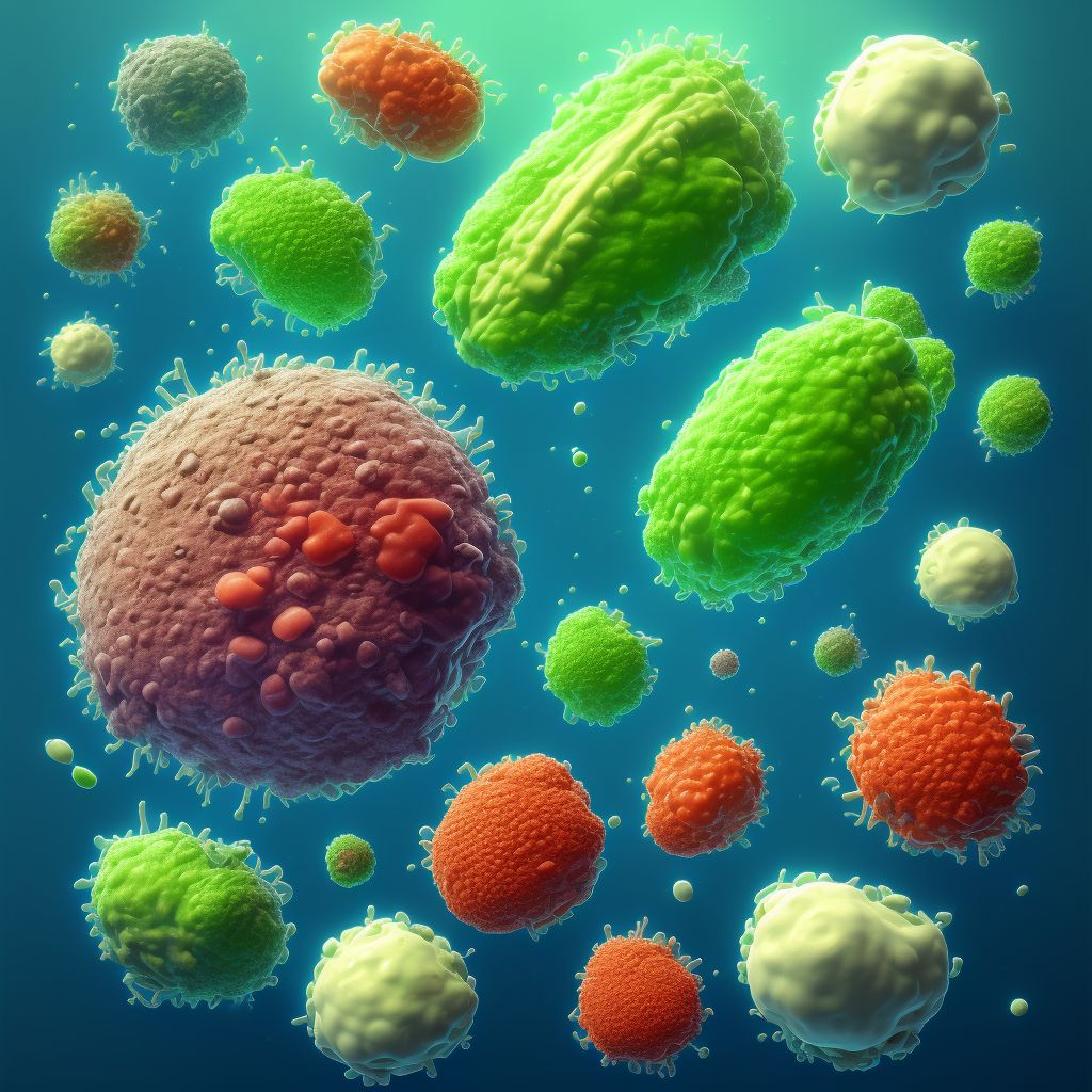 Bacterial foodborne intoxication, unspecified digital illustration