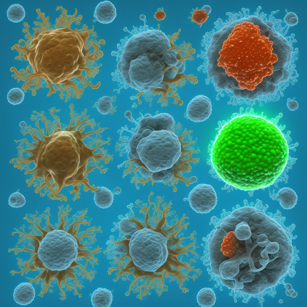 Other specified protozoal intestinal diseases digital illustration