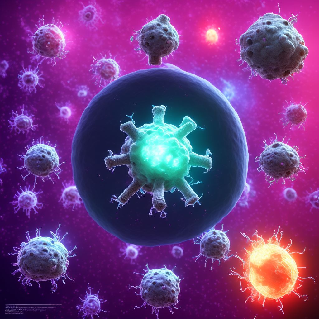 Calicivirus enteritis digital illustration
