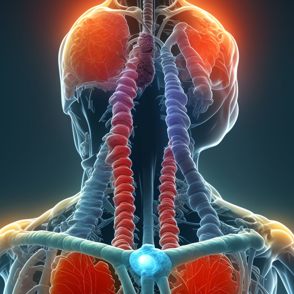 Tuberculosis of larynx, trachea and bronchus digital illustration