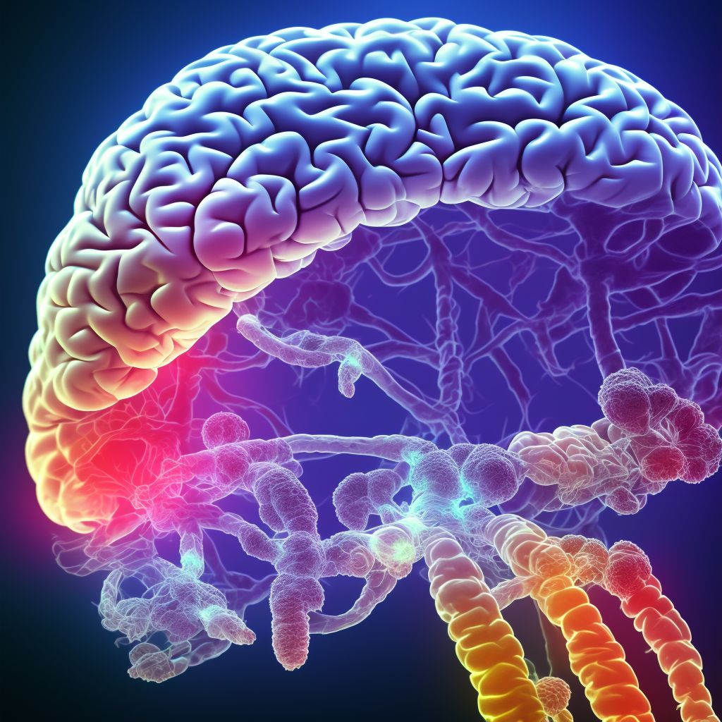 Tuberculoma of brain and spinal cord digital illustration