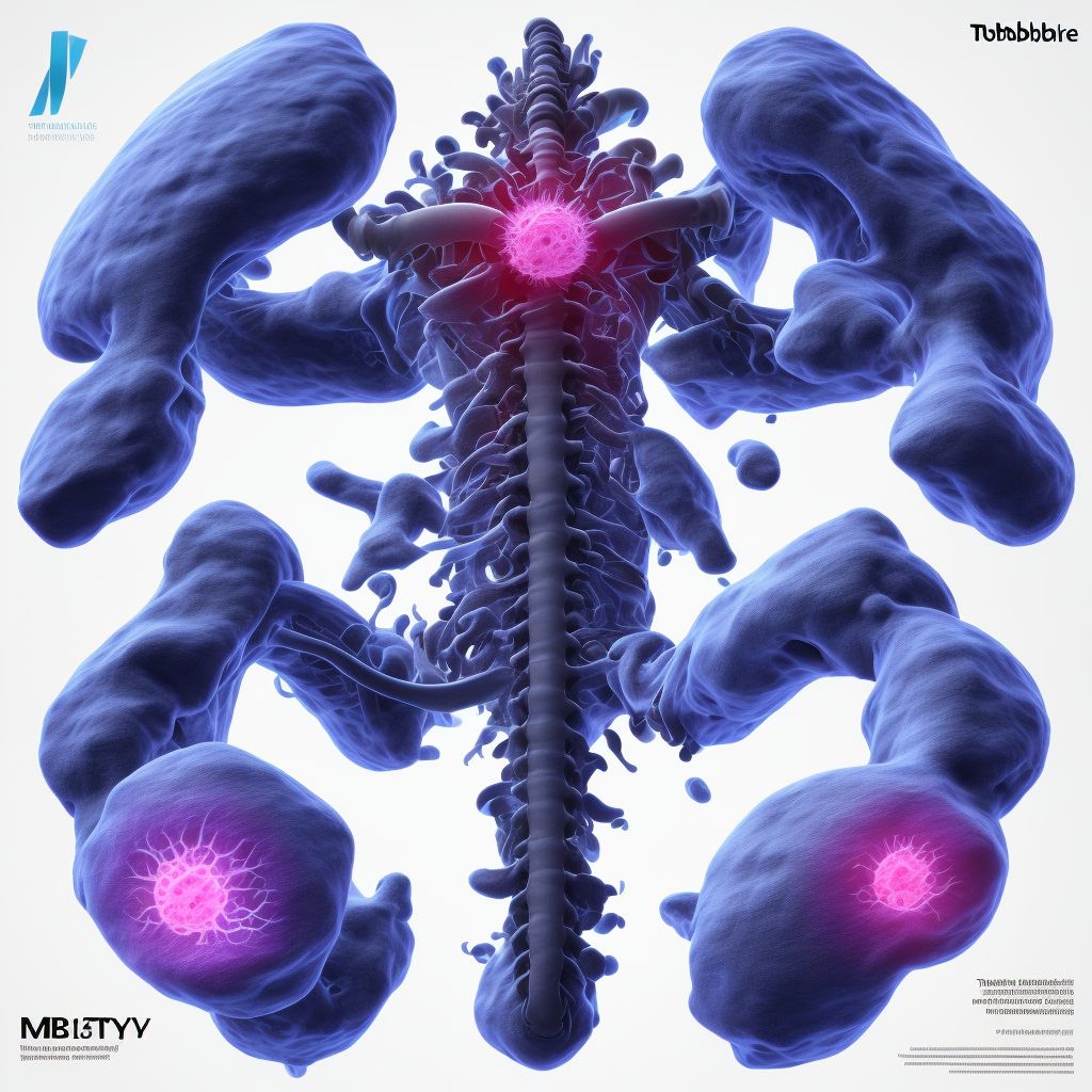 Tuberculosis of spine digital illustration