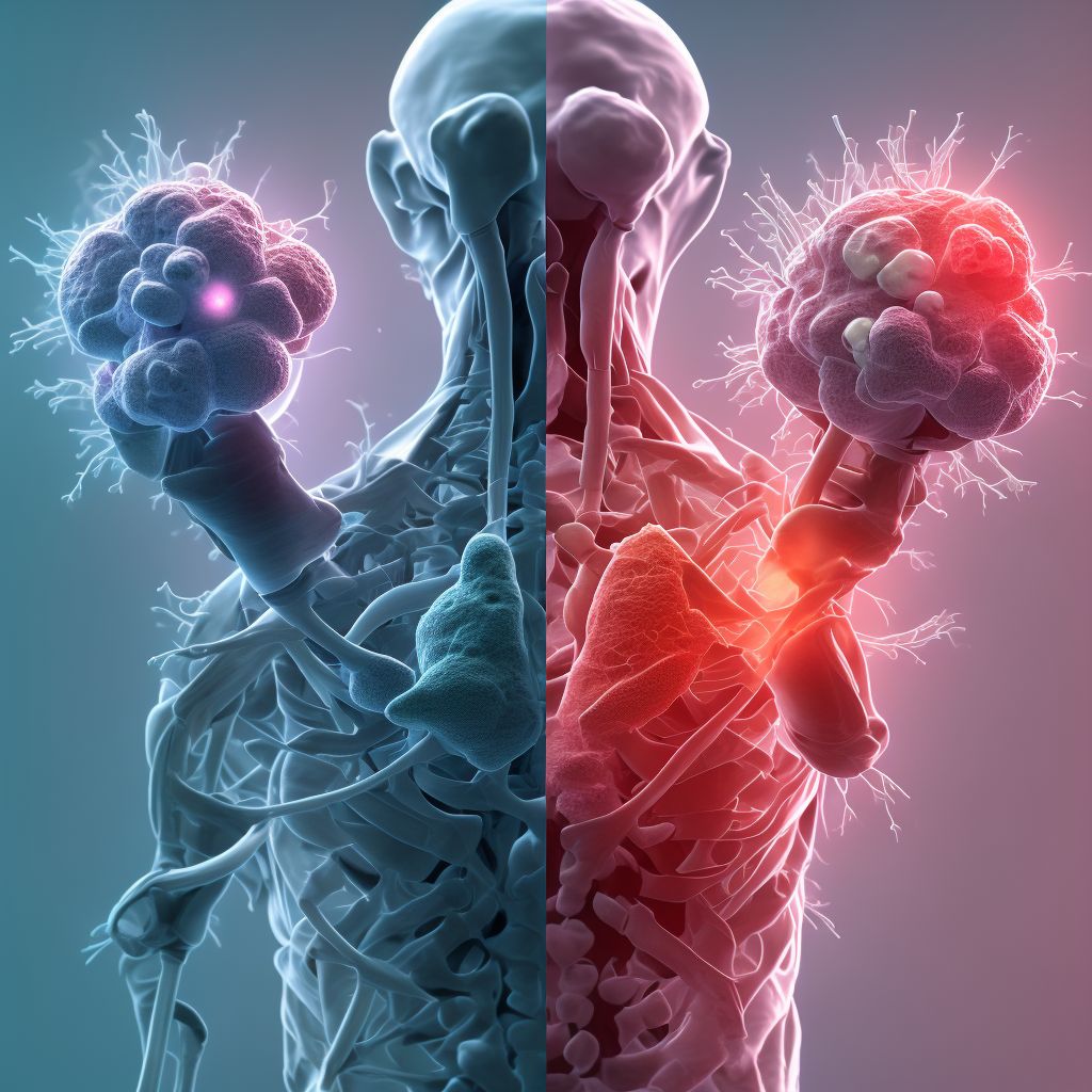Tuberculous arthritis of other joints digital illustration