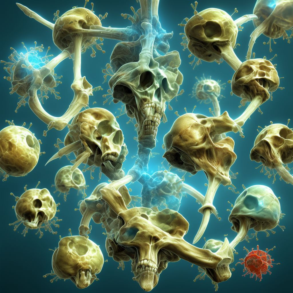 Tuberculosis of other bones digital illustration