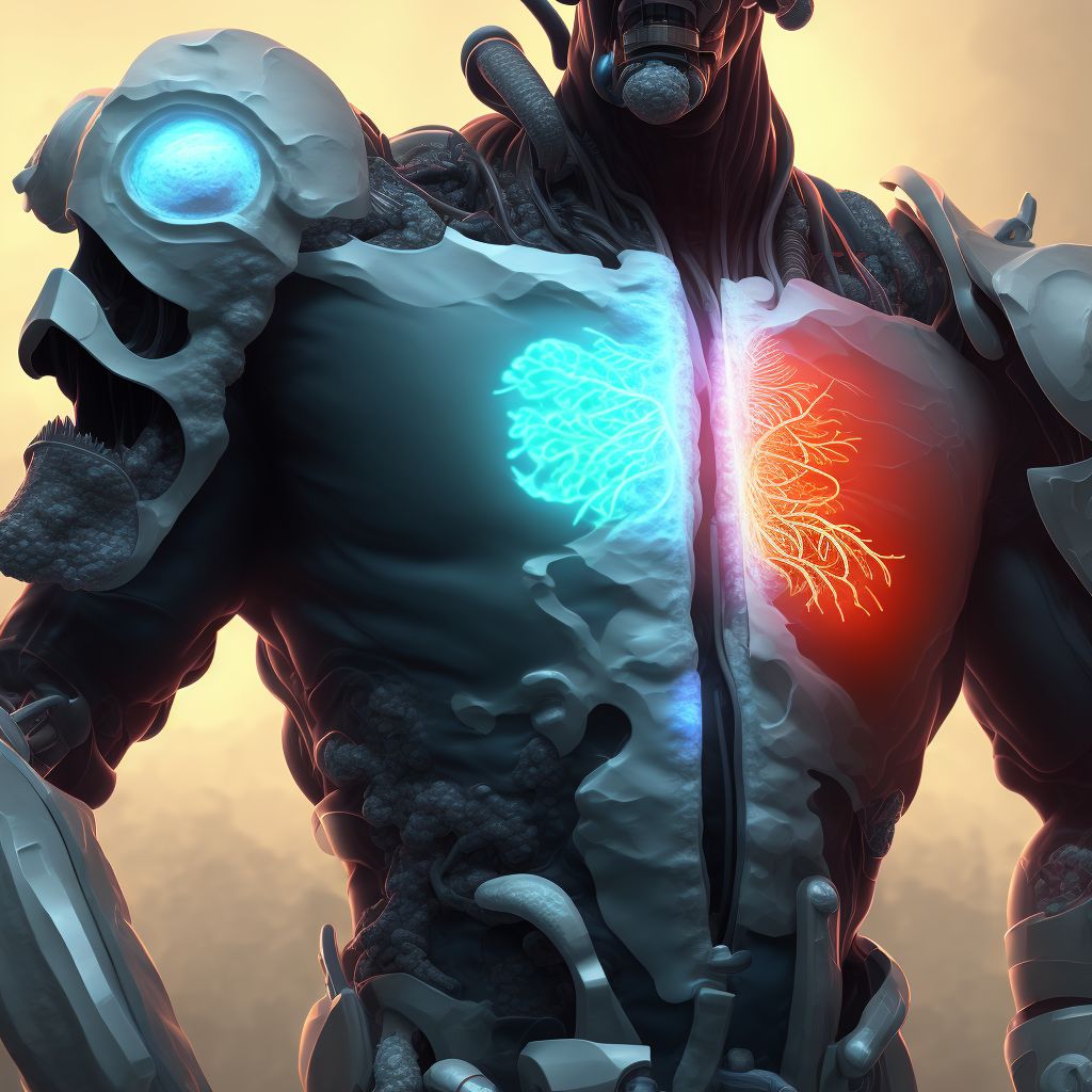Tuberculosis of prostate digital illustration