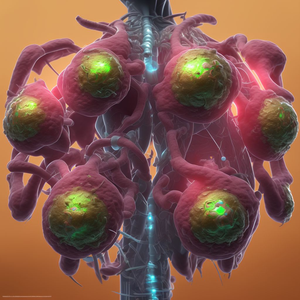 Tuberculosis of other female genital organs digital illustration