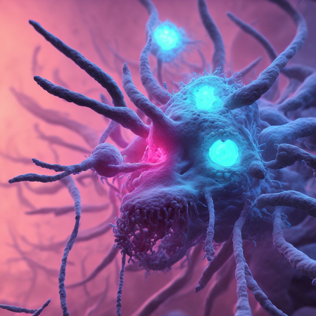 Tuberculous peripheral lymphadenopathy digital illustration