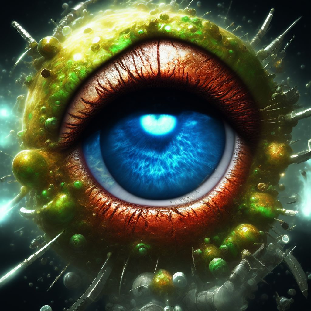Other tuberculosis of eye digital illustration