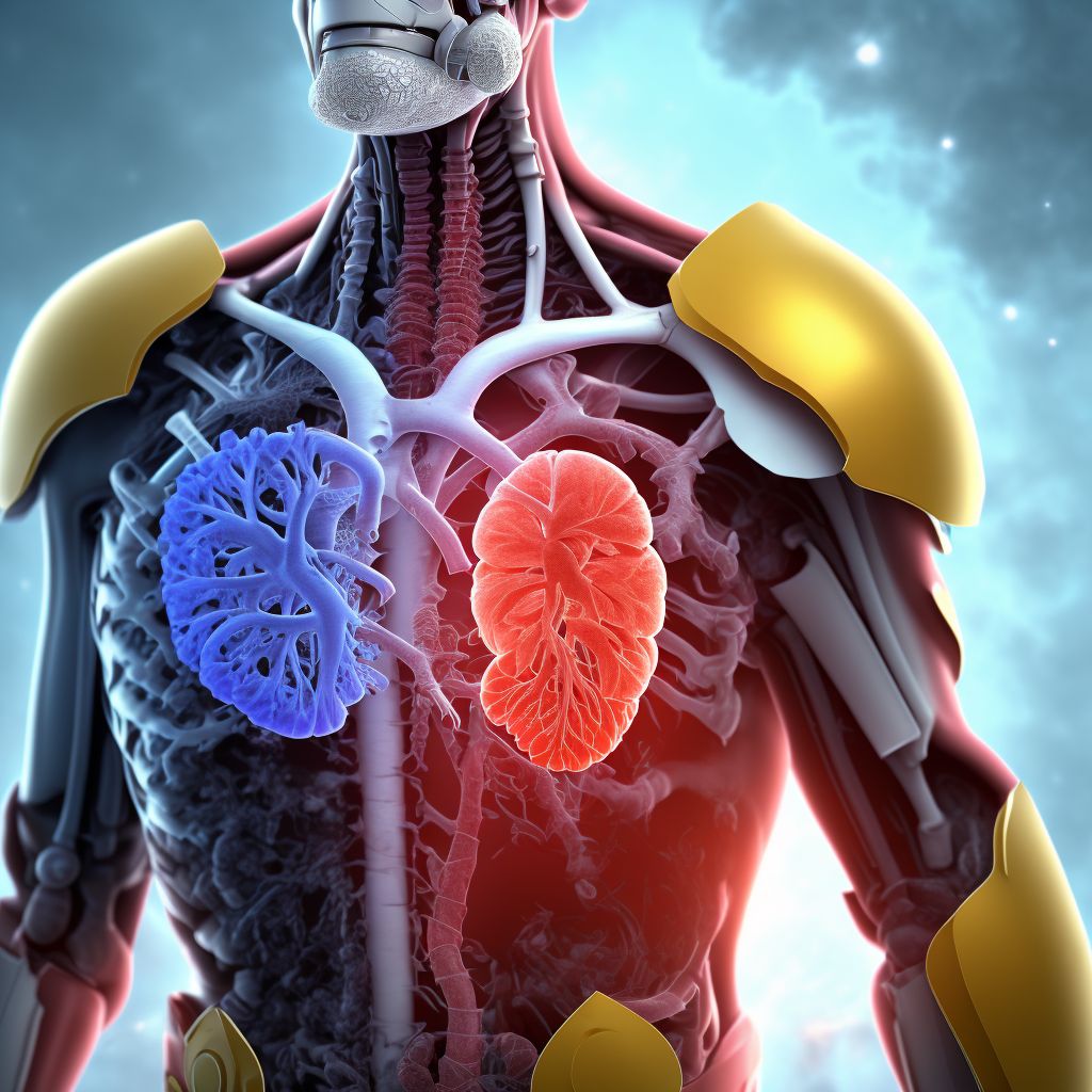 Tuberculosis of heart digital illustration