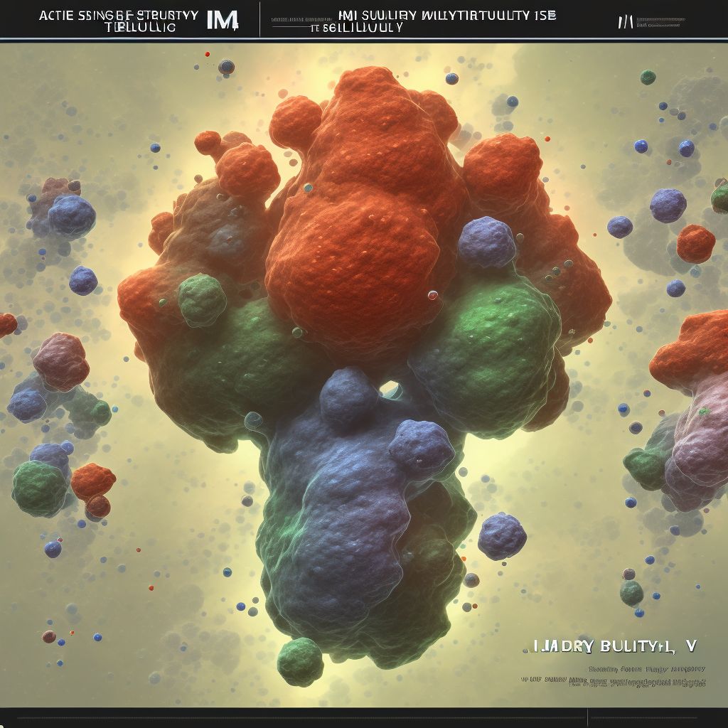 Acute miliary tuberculosis of a single specified site digital illustration
