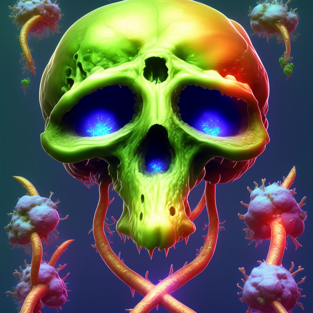 Subacute and chronic melioidosis digital illustration