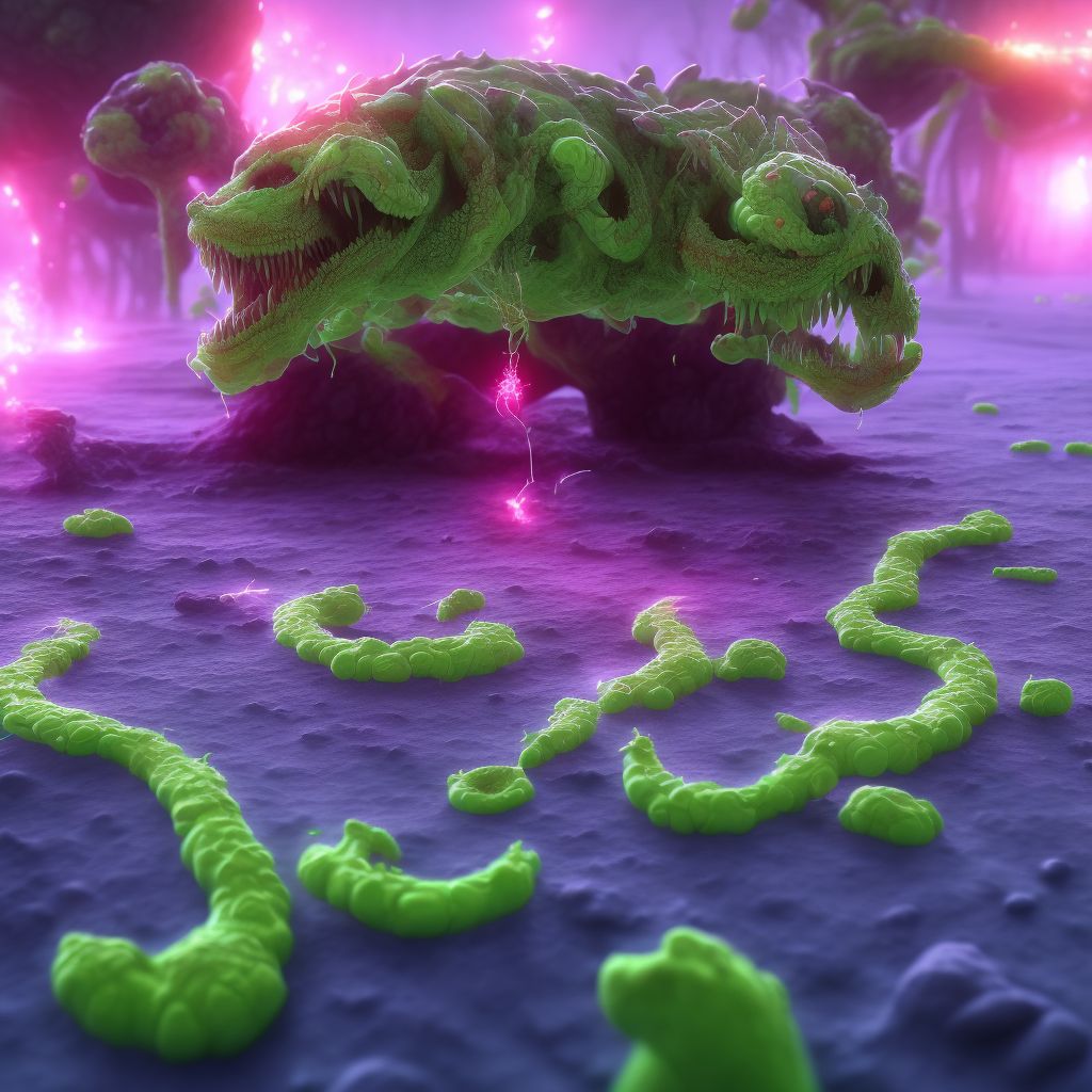 Erysipelothrix sepsis digital illustration