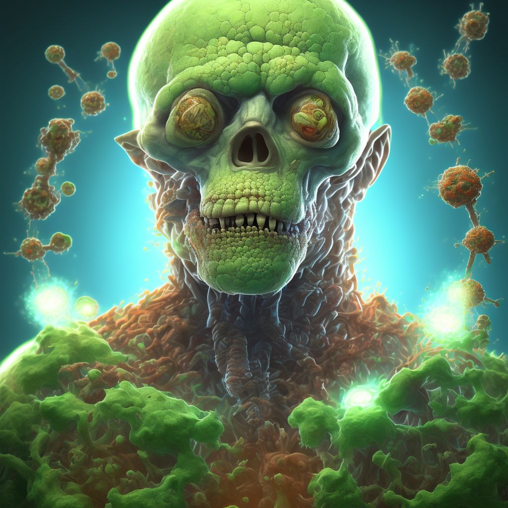 Borderline tuberculoid leprosy digital illustration