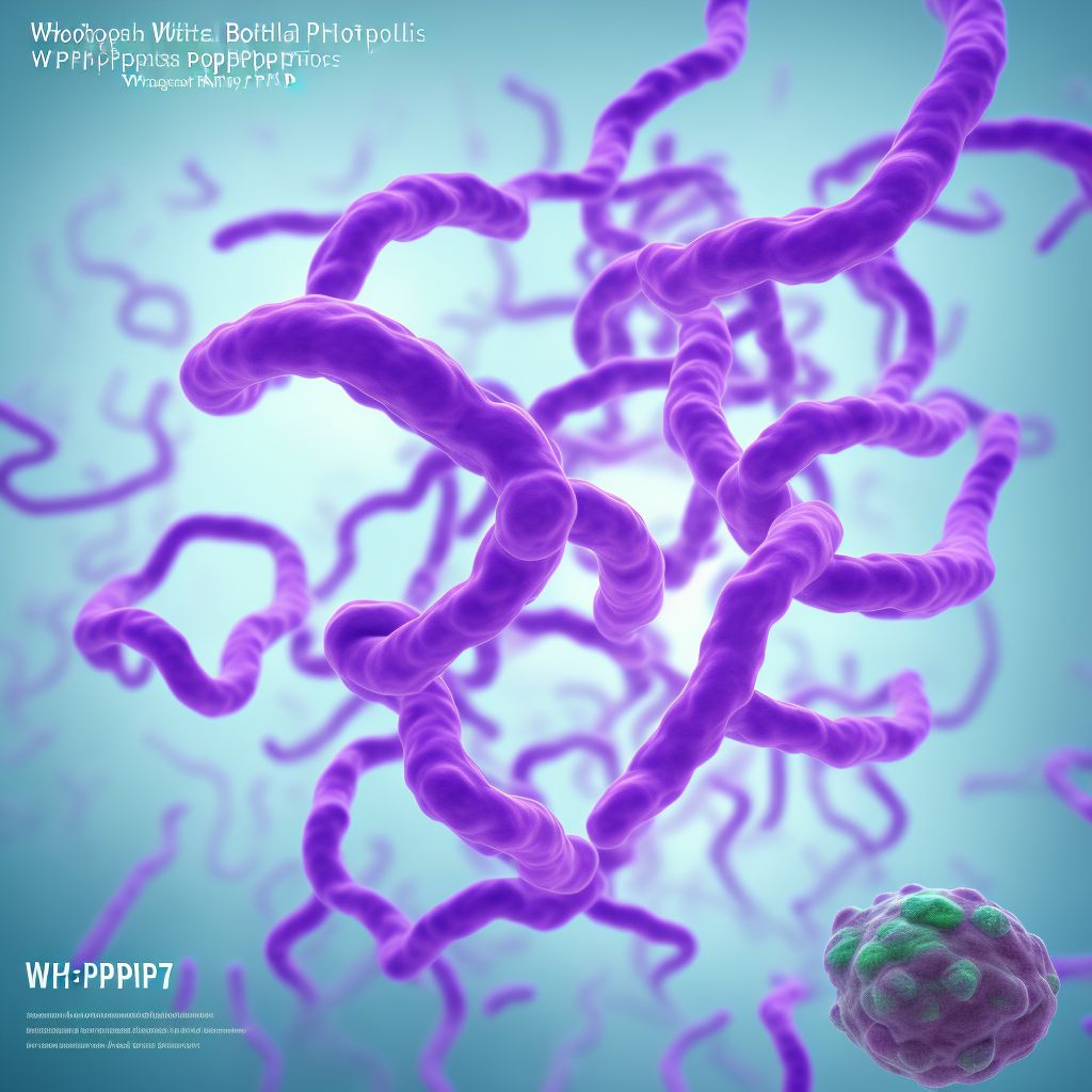 Whooping cough due to Bordetella parapertussis without pneumonia digital illustration