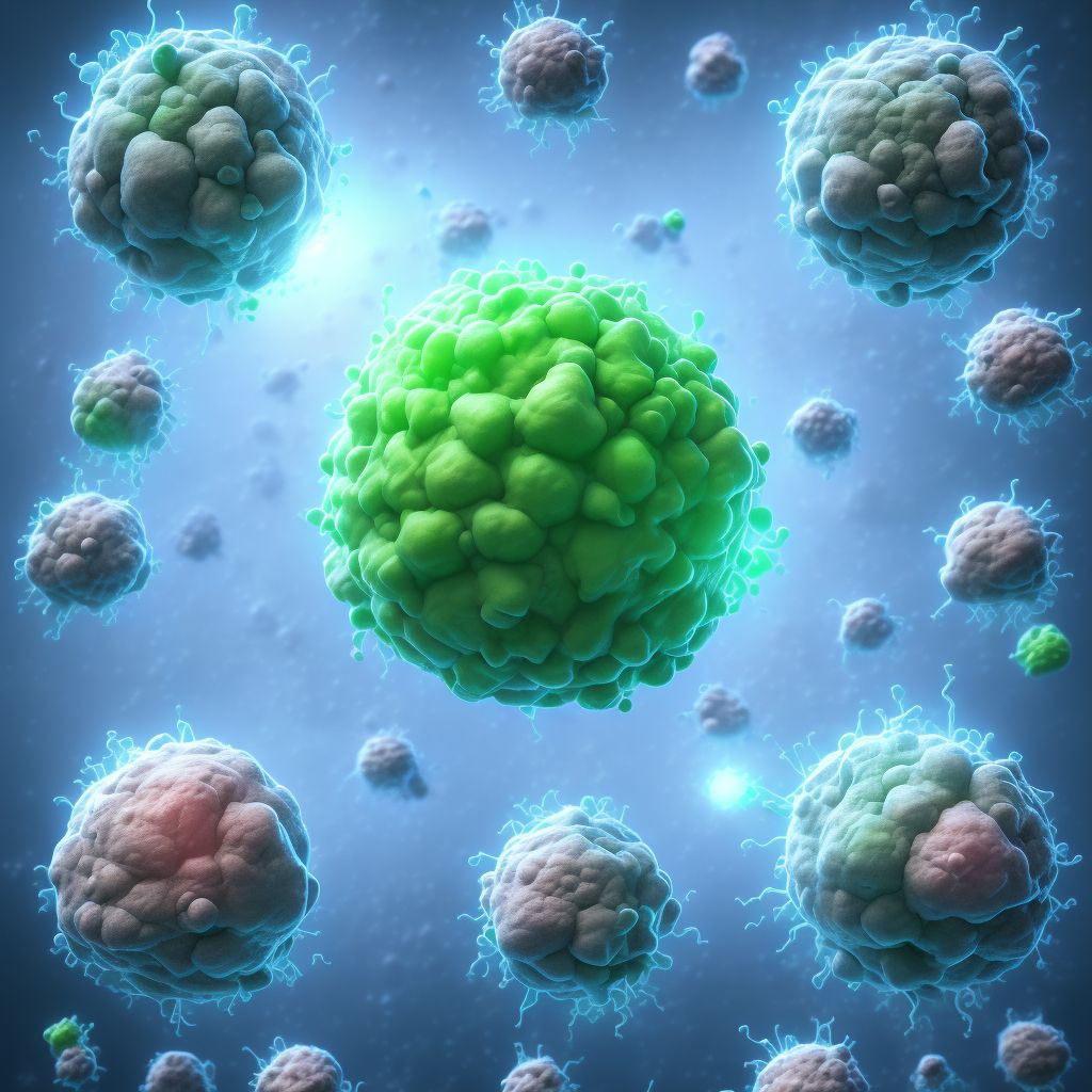 Whooping cough due to other Bordetella species without pneumonia digital illustration