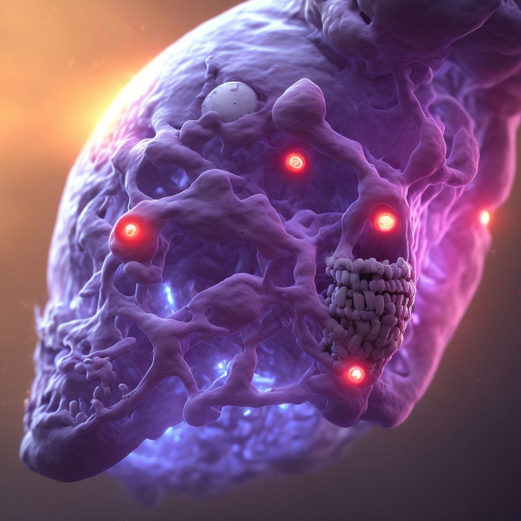 Meningococcal myocarditis digital illustration