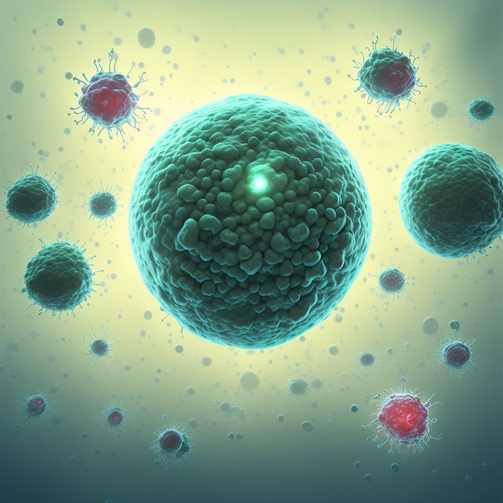 Meningococcal arthritis digital illustration