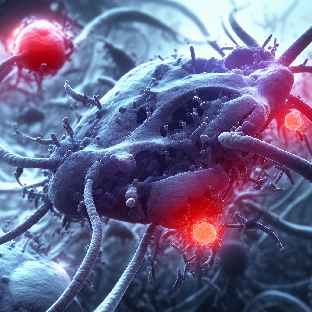 Sepsis due to Streptococcus pneumoniae digital illustration