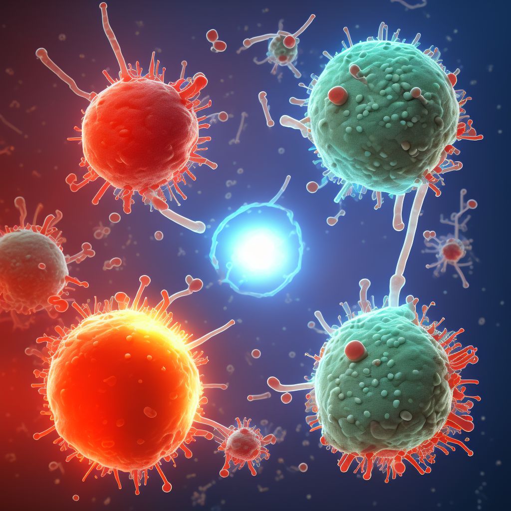 Sepsis due to unspecified staphylococcus digital illustration