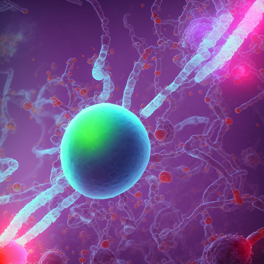 Sepsis due to Pseudomonas digital illustration
