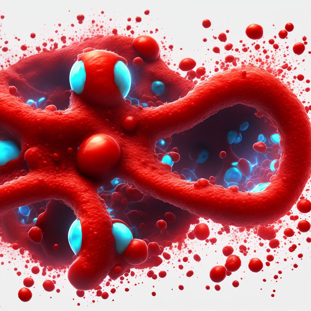 Sepsis due to Serratia digital illustration
