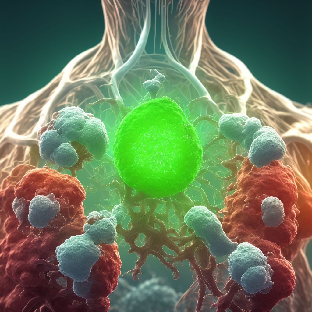 Abdominal actinomycosis digital illustration