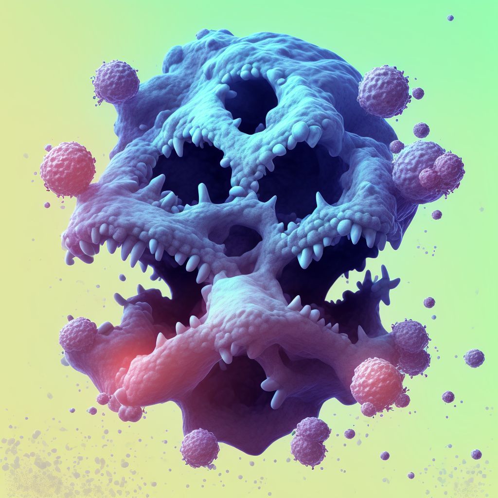 Cervicofacial actinomycosis digital illustration