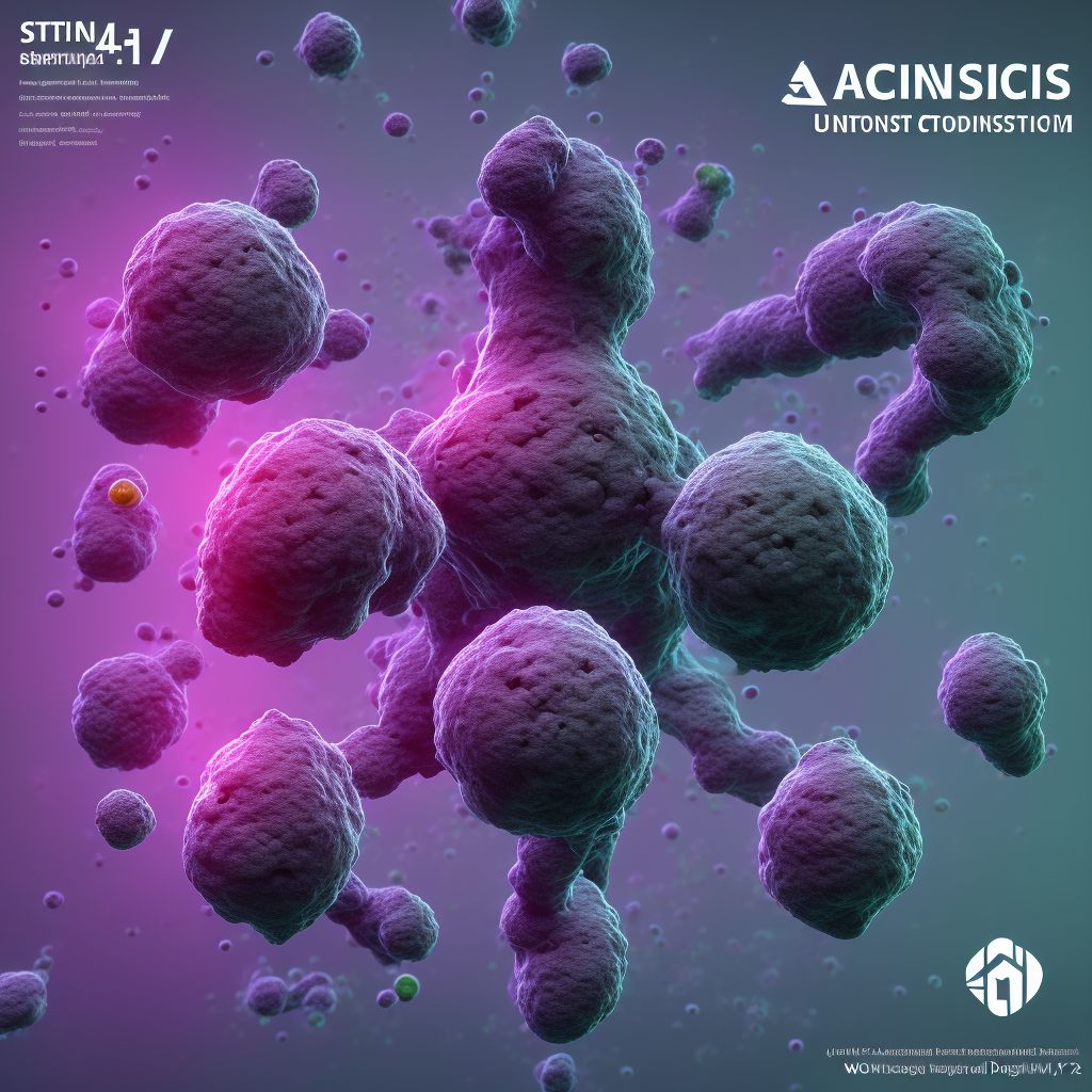 Actinomycosis, unspecified digital illustration