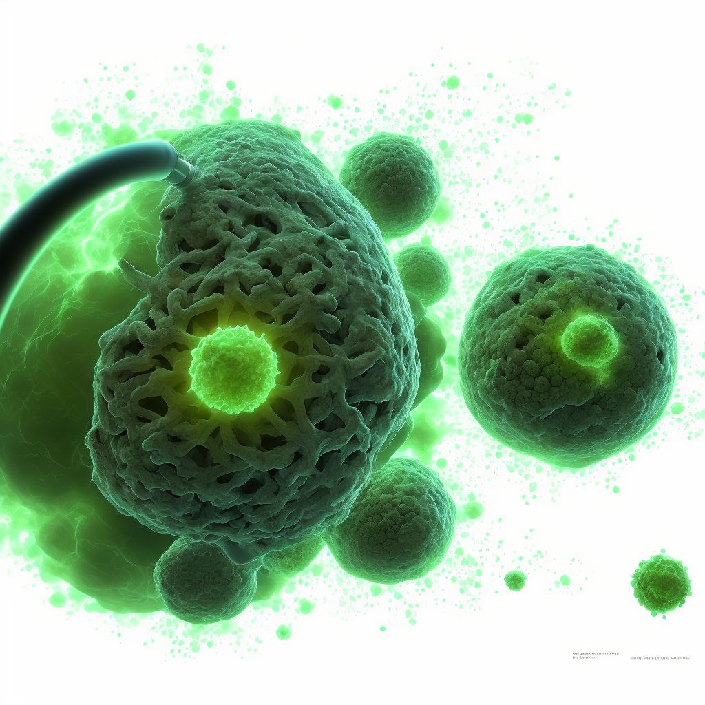Gas gangrene digital illustration