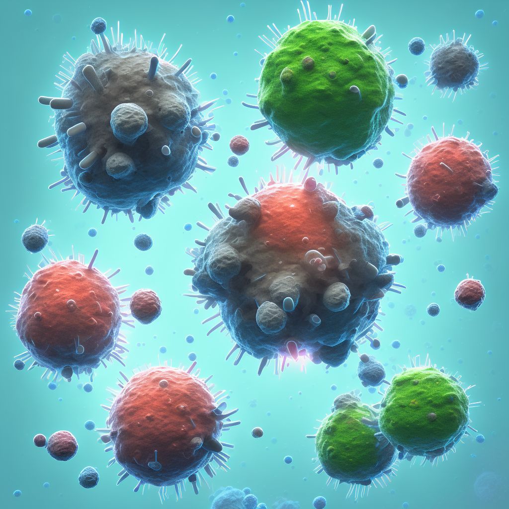 Legionnaires' disease digital illustration