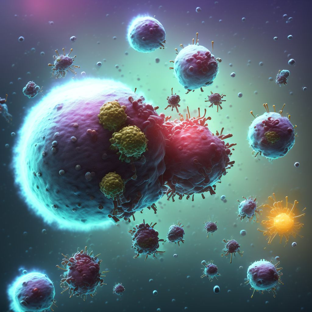 Bacterial infection, unspecified digital illustration