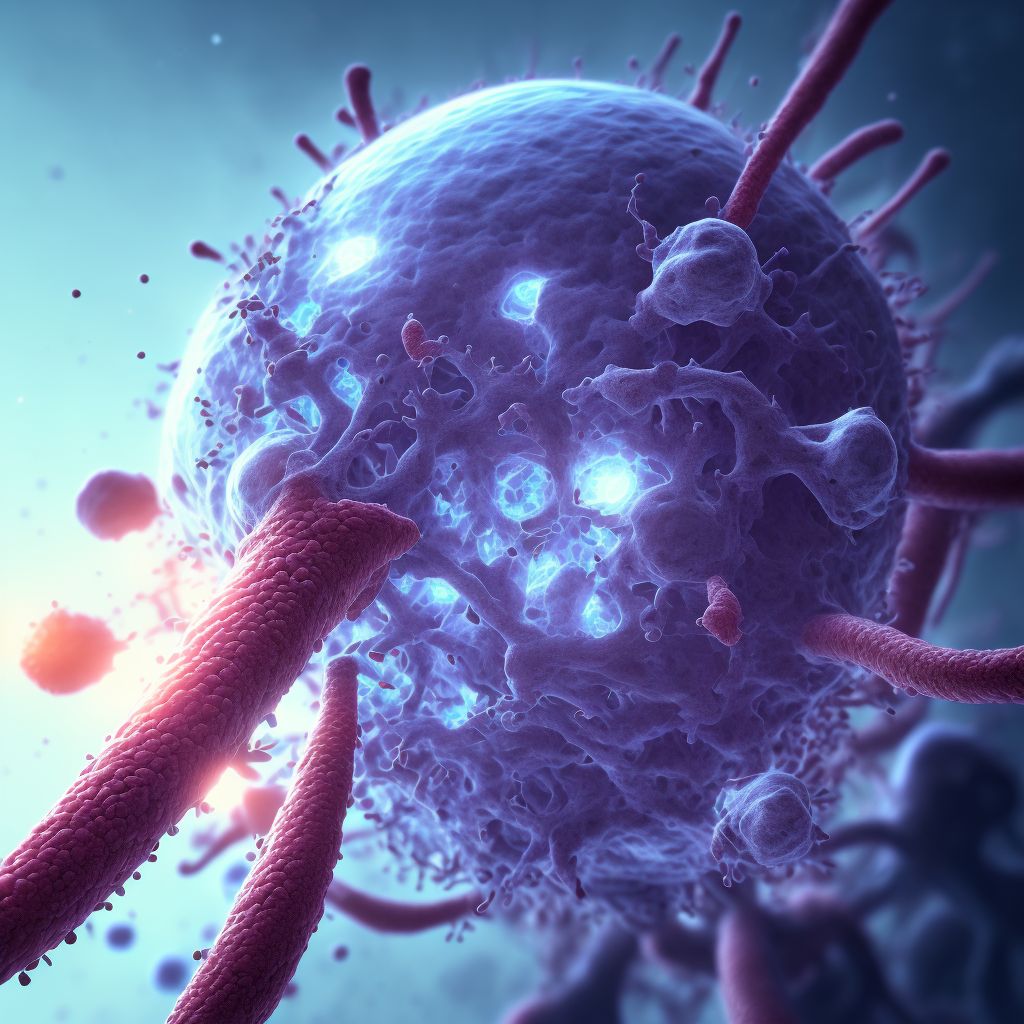 Secondary syphilitic meningitis digital illustration