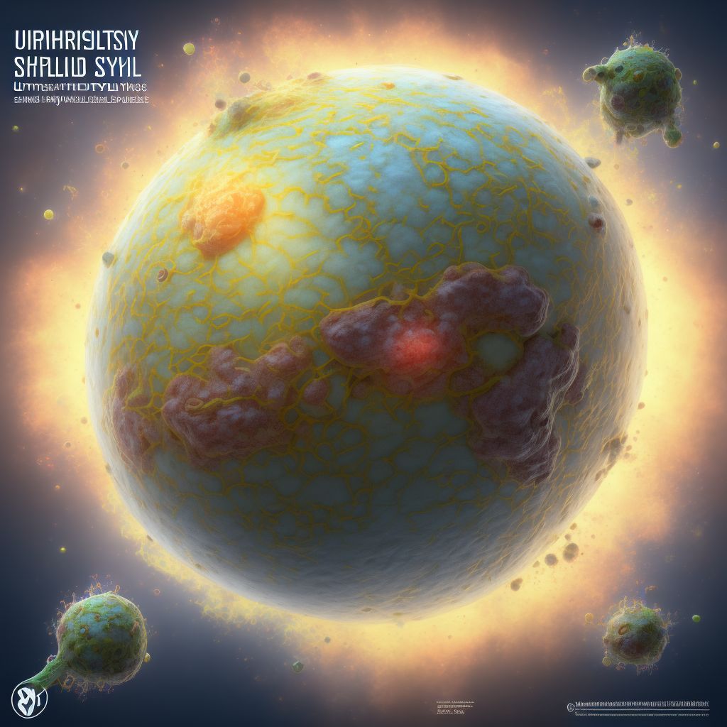 Early syphilis, unspecified digital illustration