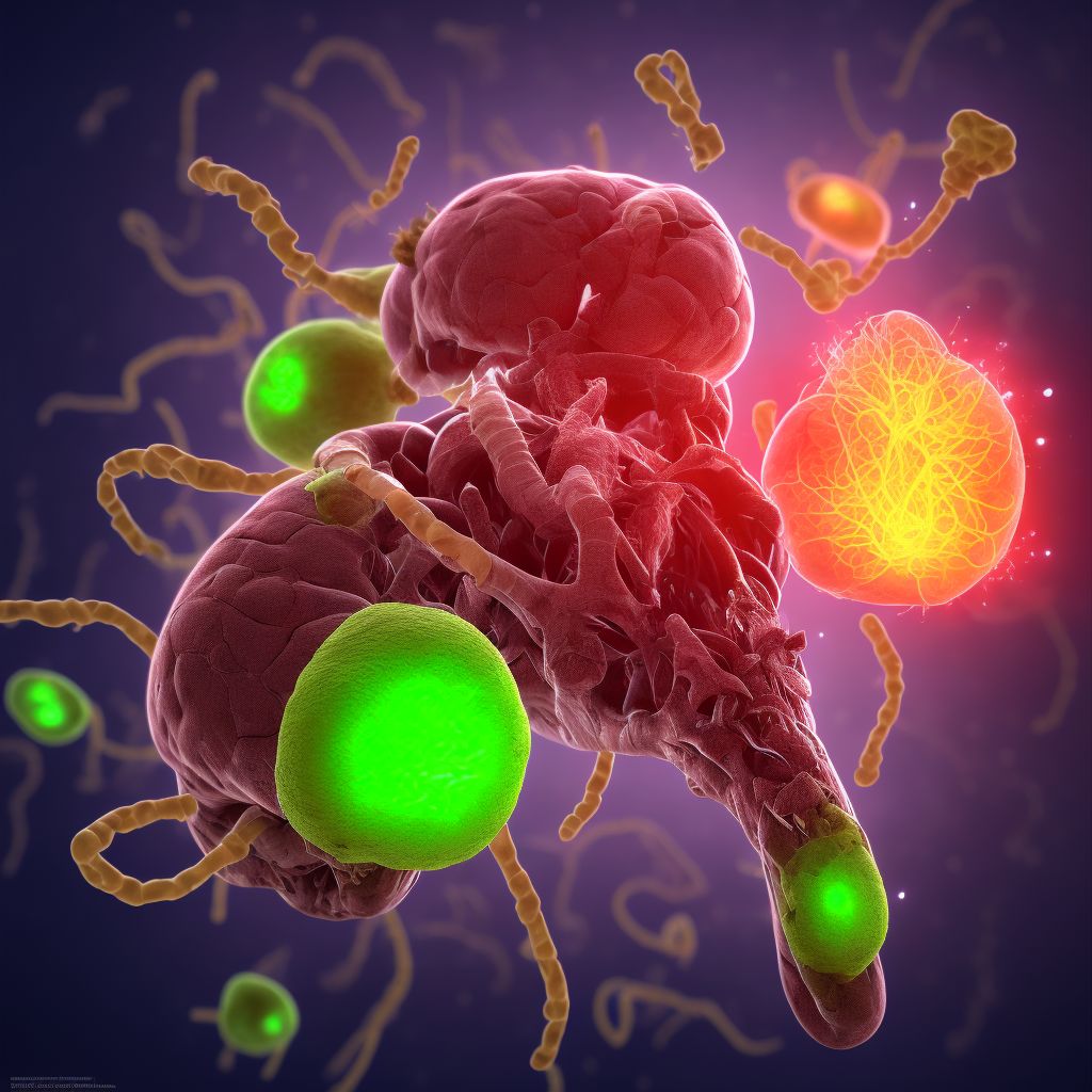Syphilitic endocarditis digital illustration