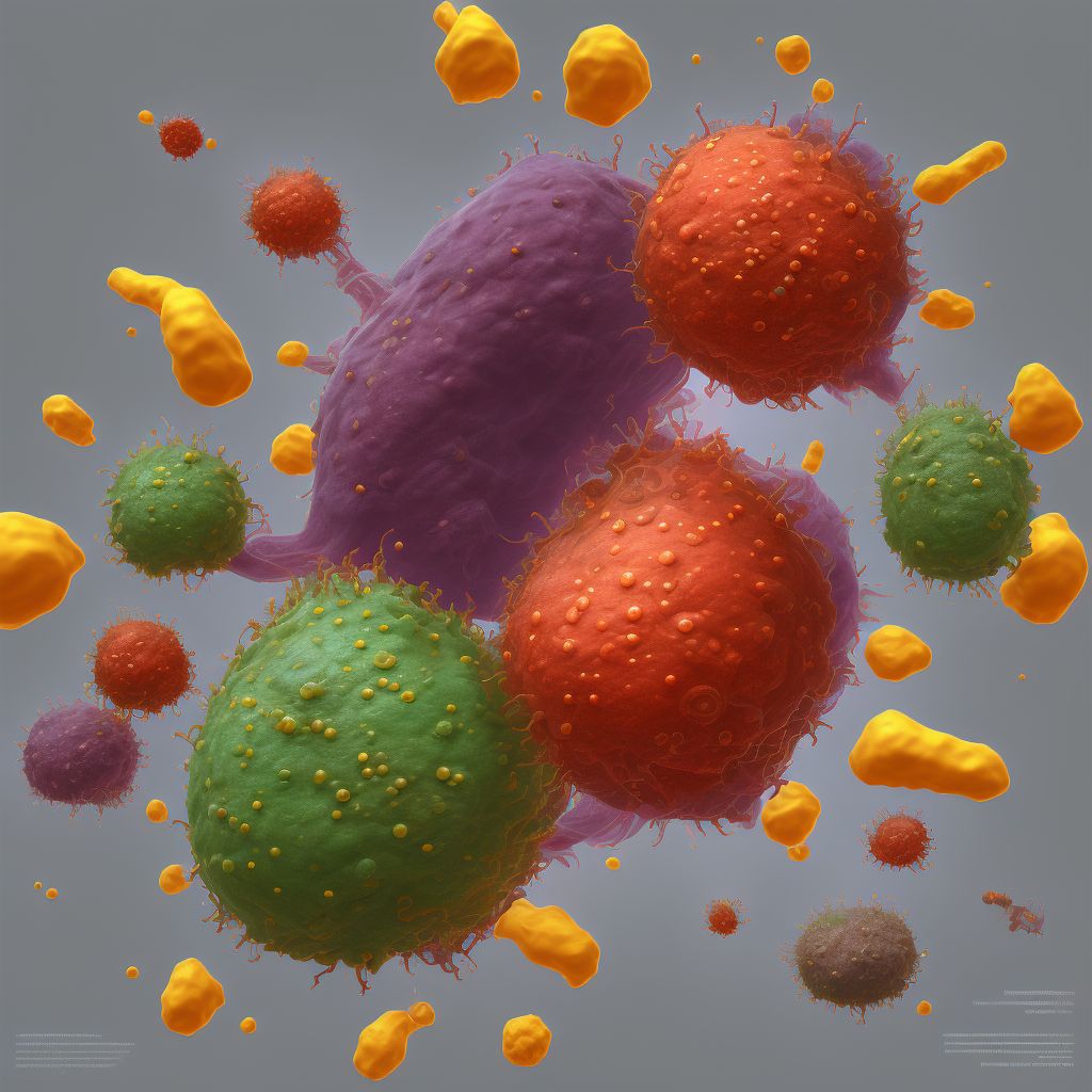 Syphilis of liver and other viscera digital illustration