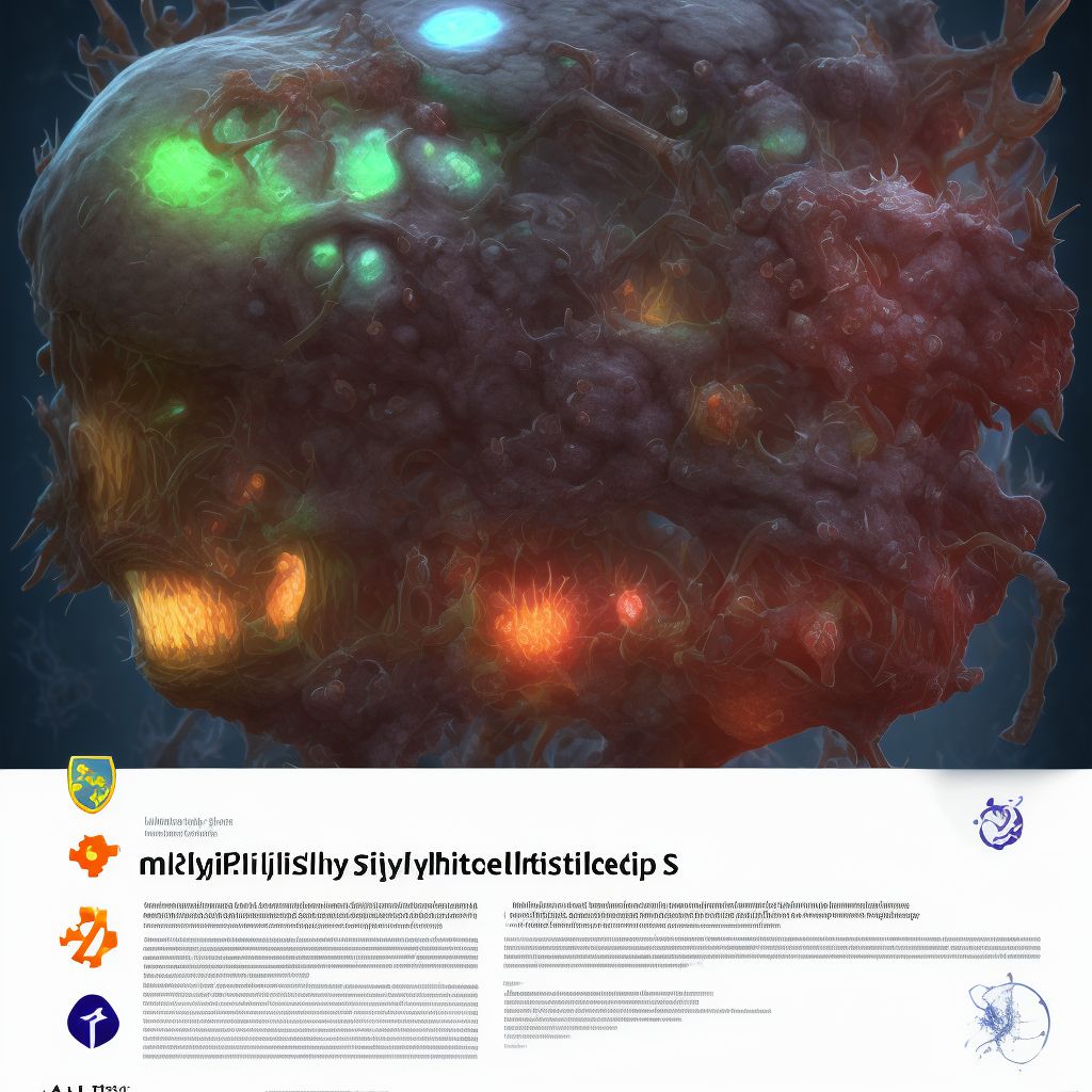Late syphilis, unspecified digital illustration
