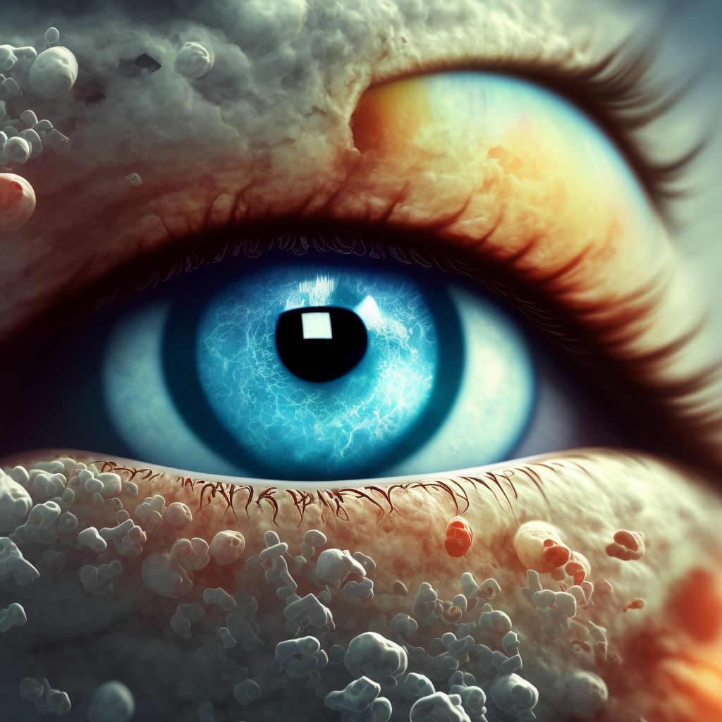 Other gonococcal eye infection digital illustration