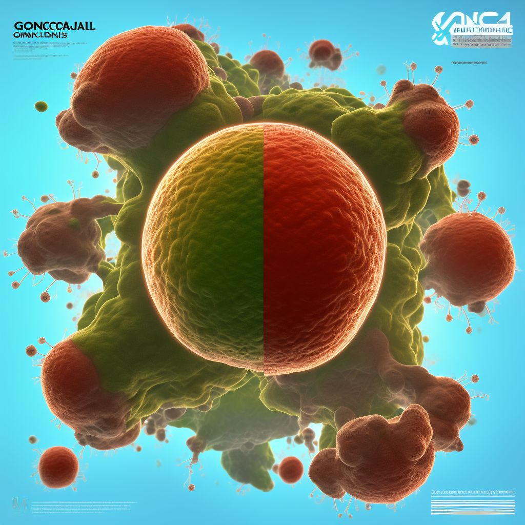 Gonococcal infection of anus and rectum digital illustration