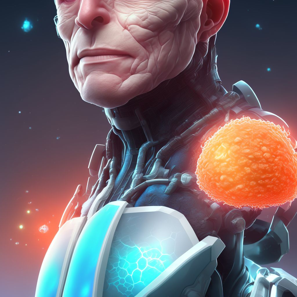 Gonococcal pneumonia digital illustration