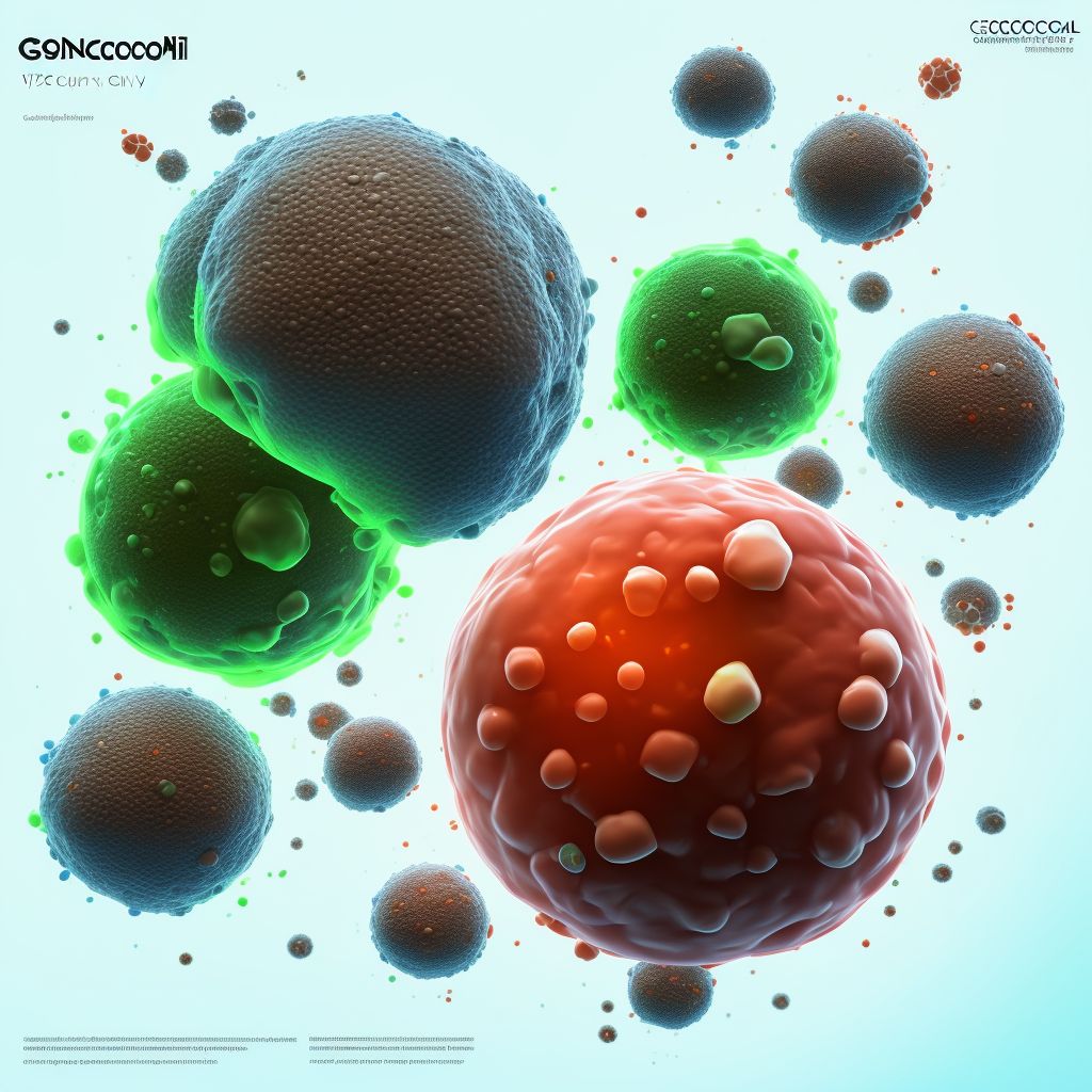 Gonococcal sepsis digital illustration