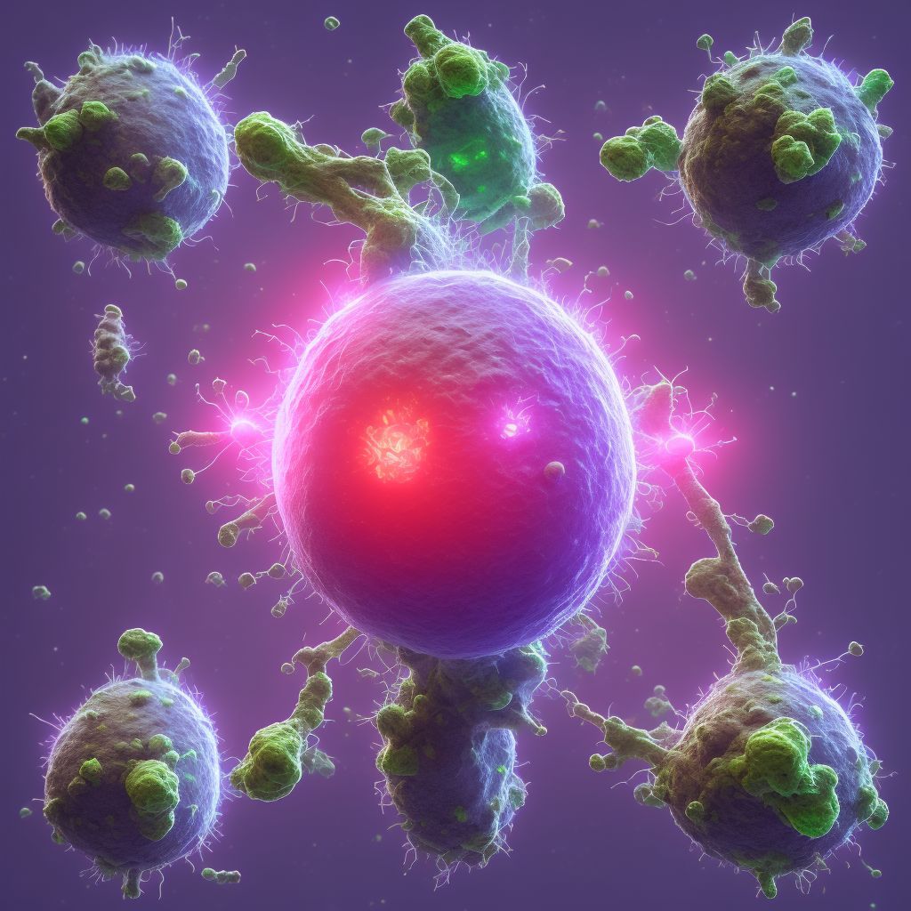 Trichomonal prostatitis digital illustration