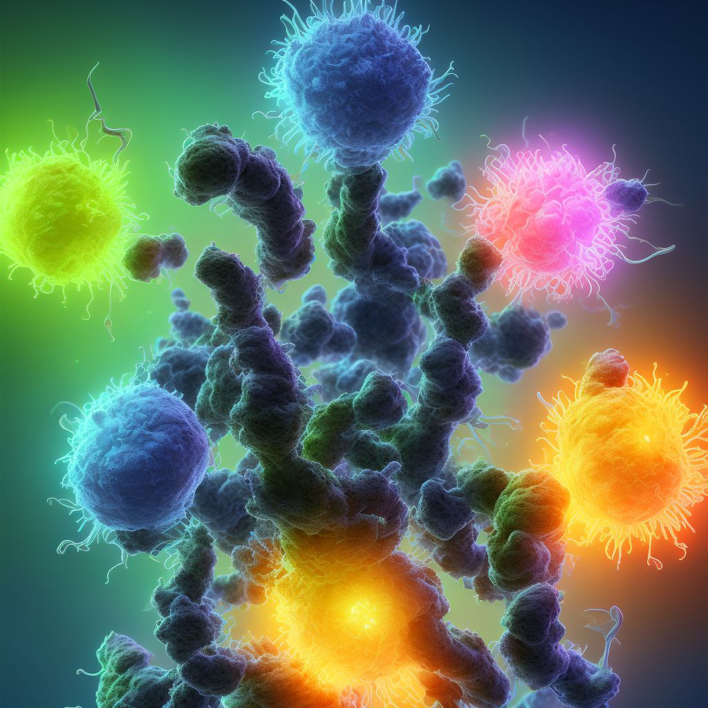 Trichomonal cystitis and urethritis digital illustration