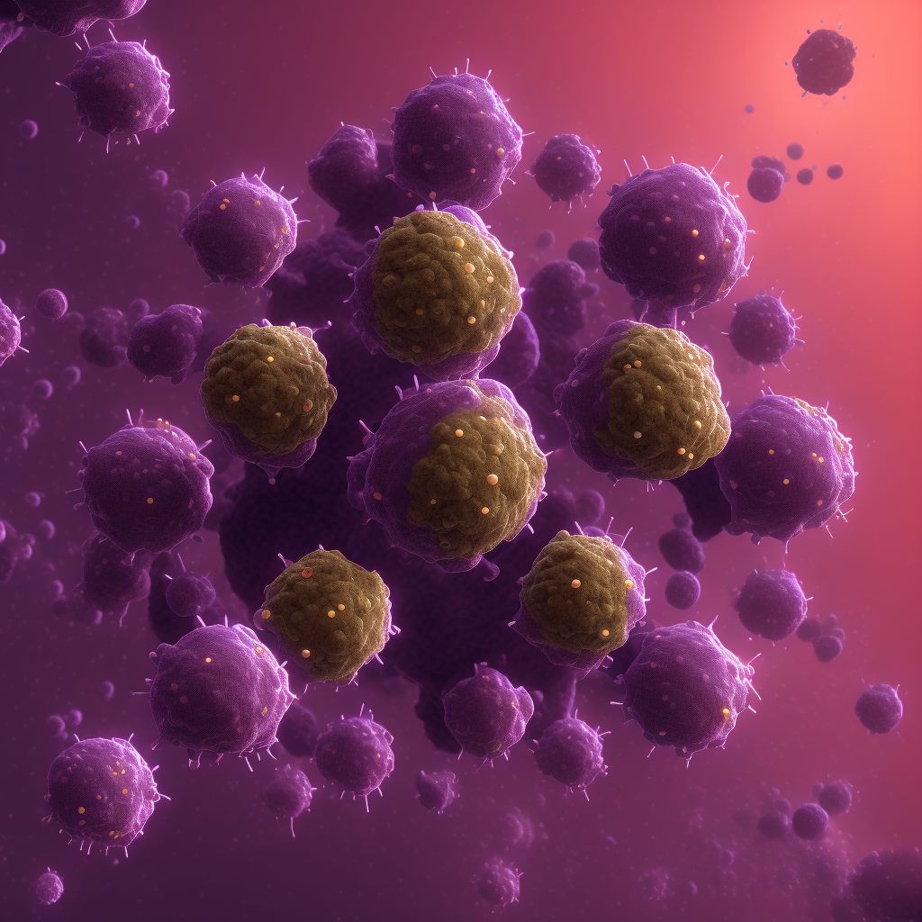 Anogenital herpesviral infection, unspecified digital illustration